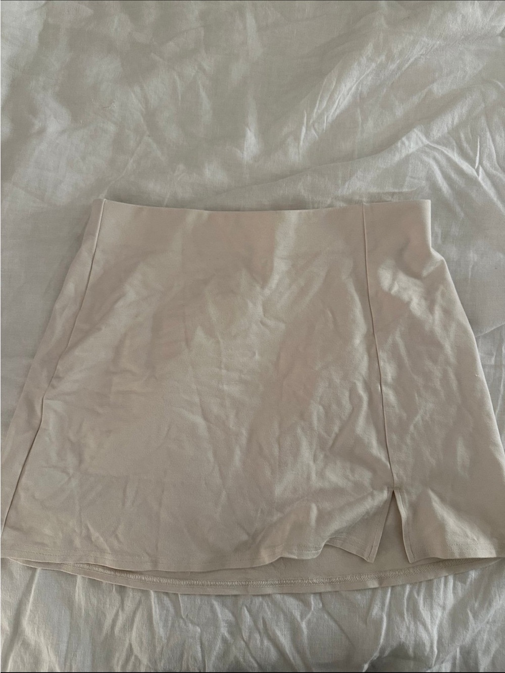 American Eagle Beige A-Line Mini Skirt
